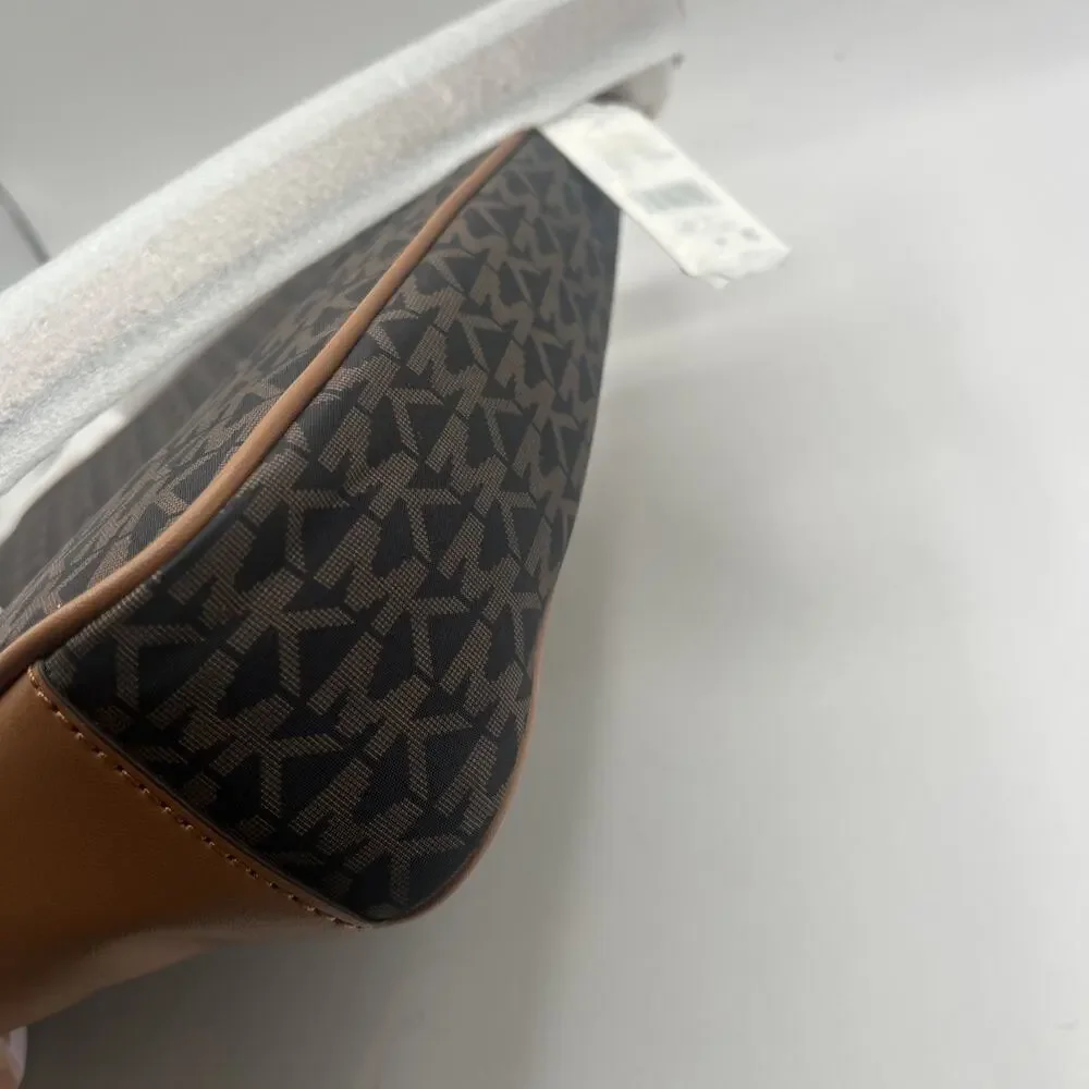 MICHAEL Michael Kors Jet Set Charm Large Crossbody Brown Nylon Bag
